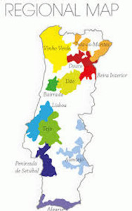 Portugal wine map 1