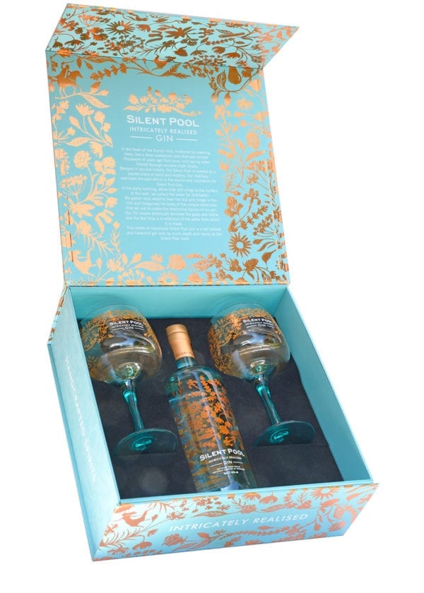 Silent Pool Gin and Glasses Gift Set