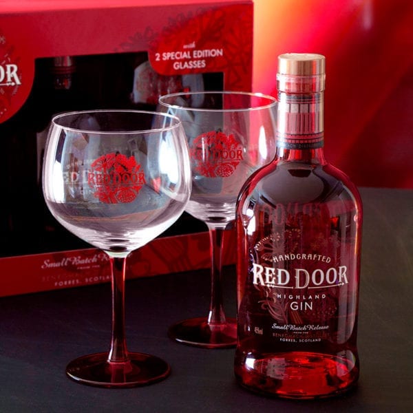 Red Door Gin and Glasses Gift Set