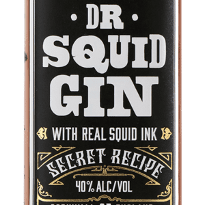 Dr. Squid Gin w/ Real Squid Ink 40% ABV, 70cl