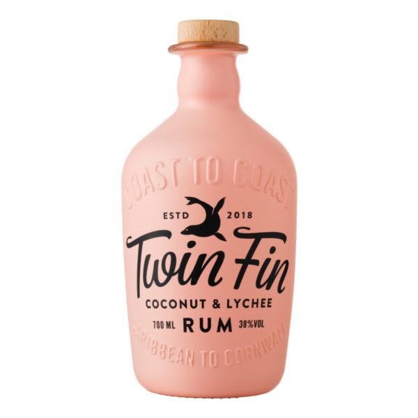 Tarquins Twin Fin Coconut and Lychee Rum 38% ABV, 70cl